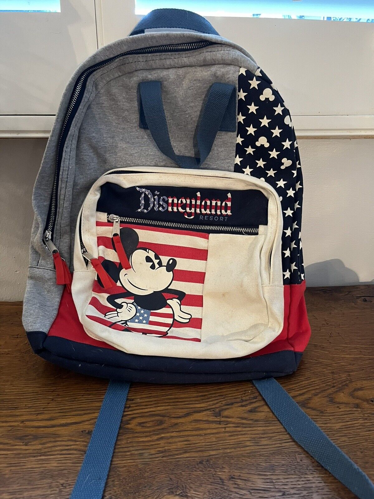 Disneyland Resort Americana Patriotic Backpack, Mickey Mouse, Stars And Stripes