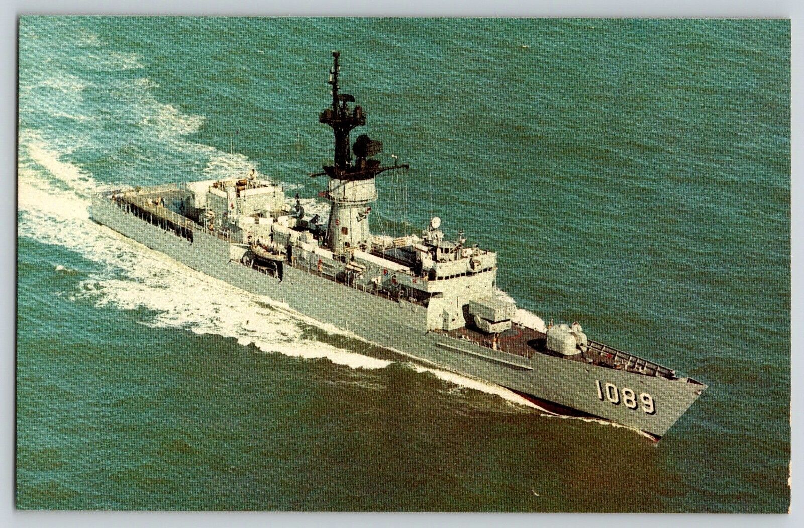 Postcard US Navy Frigate Ship - USS Jesse L Brown - FF-1089