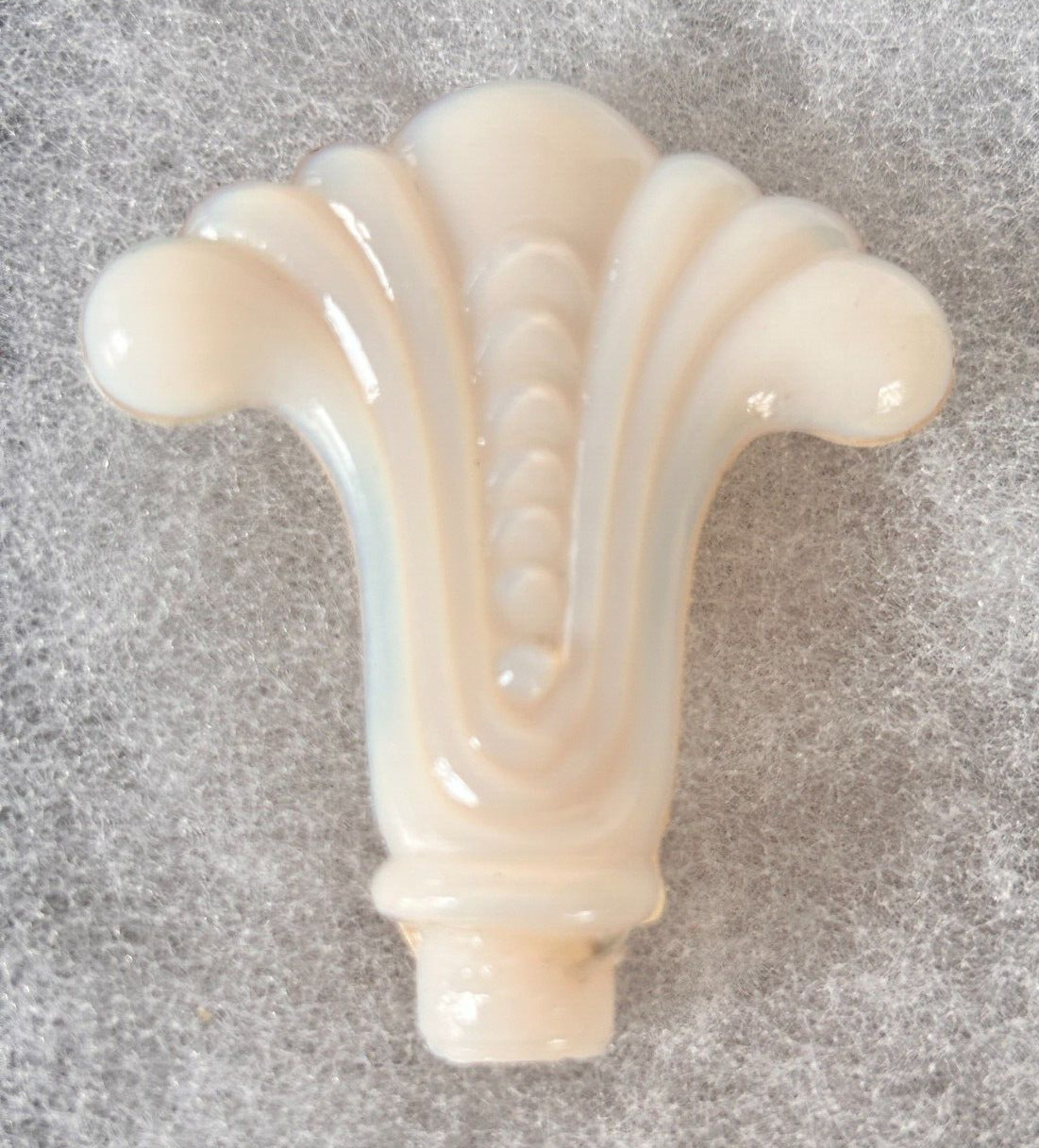 VTG Alacite Opalescent Moonstone Glass Aladdin Lamp Finial Art Deco 3\