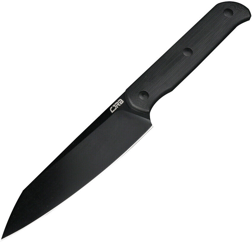 CJRB Silax Fixed Blade Knife Black G10 PVD AR-RPM9 Stainless w/ Sheath 