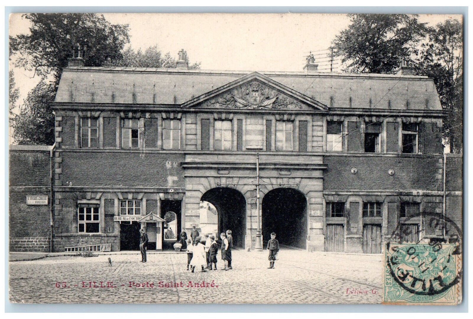 Lille Nord Hauts-de-France France Postcard Saint Andre Gate Arch Entrance 1906
