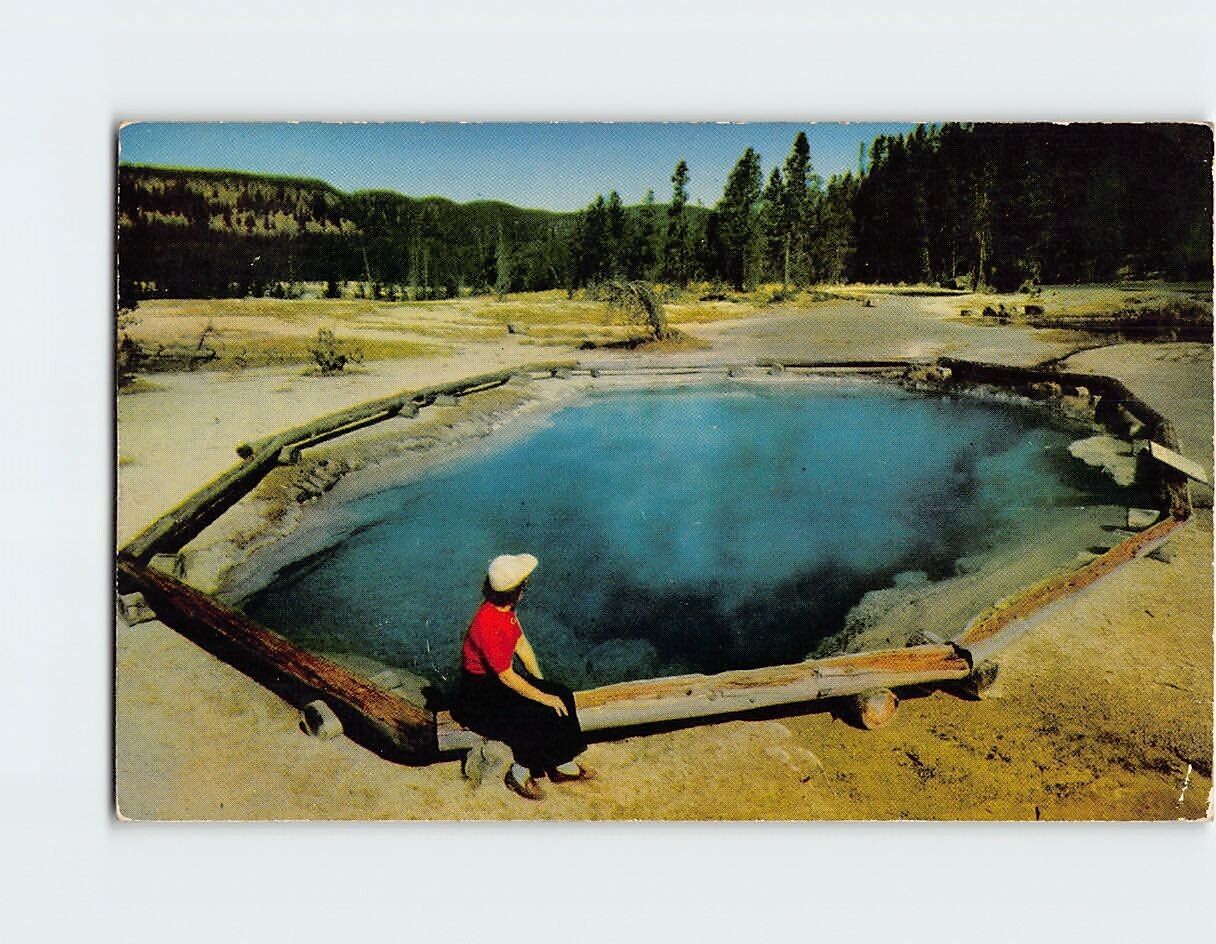 Postcard Thermal Pool Yellowstone National Park Wyoming USA North America