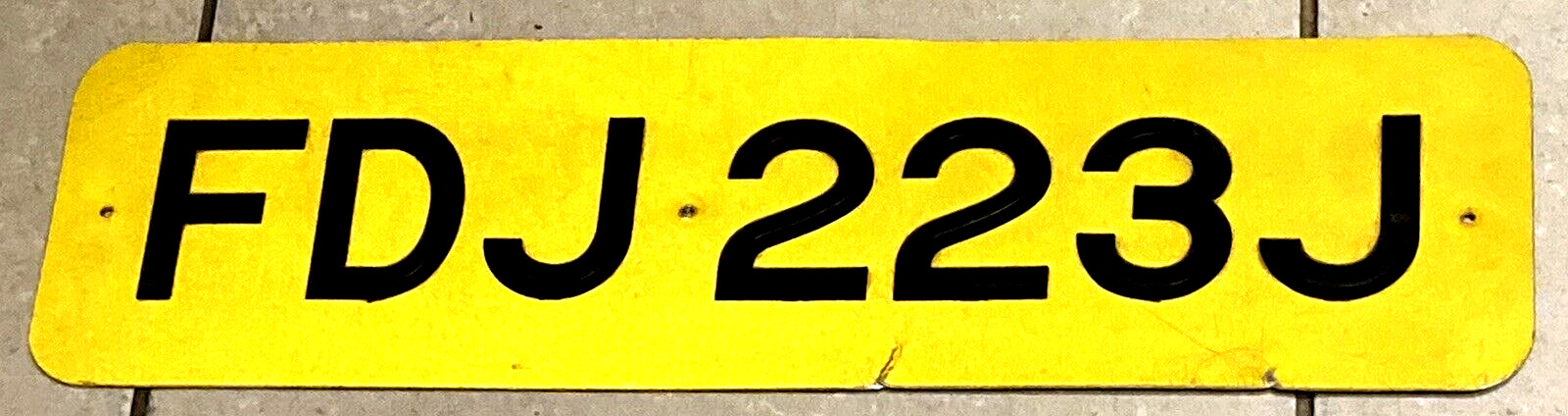 England license number plate British MASSIVE OVER 22\