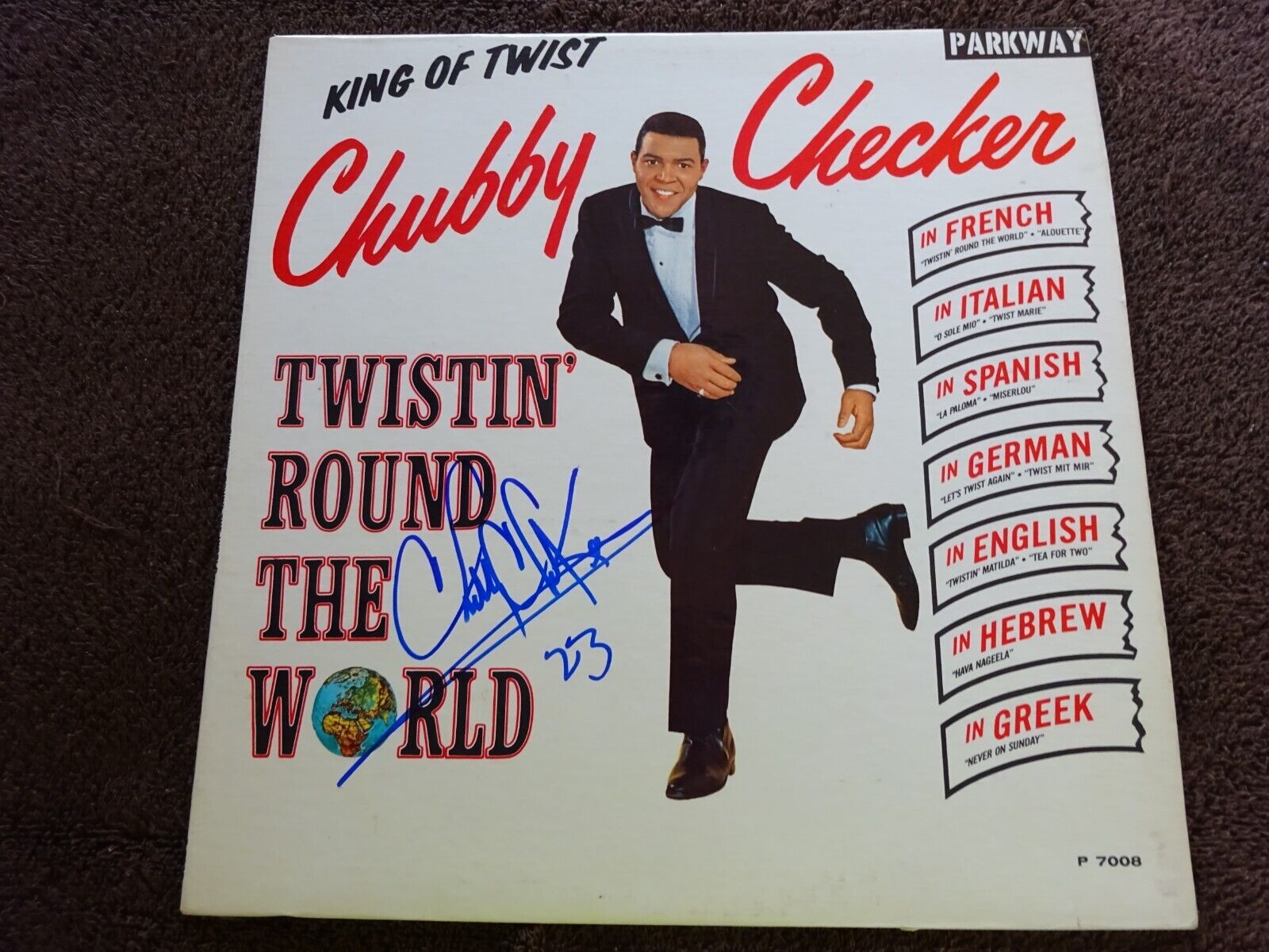 Chubby Checker signed / autographed (#2) LP / Album with JSA COA