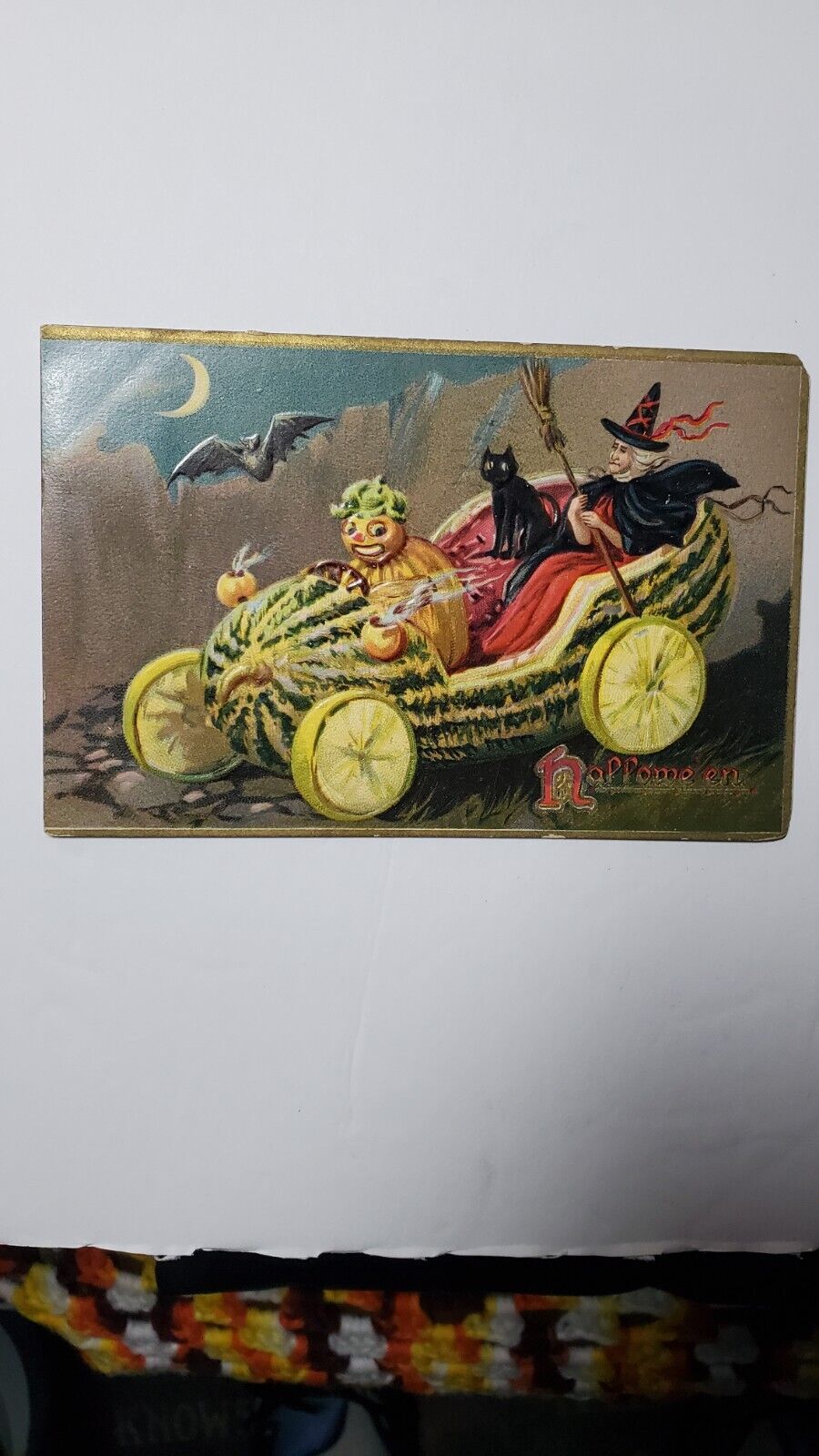 Antique Halloween 1908 Postcard Tuck\'s Postcard Series 150 Embossed 