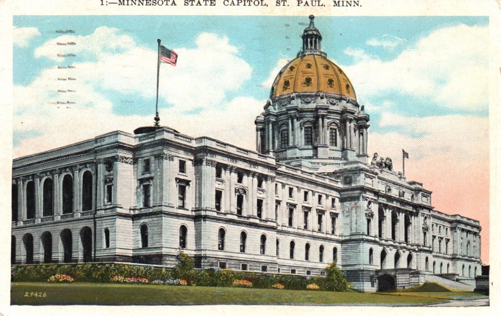 Postcard MN St Paul, Minnesota State Capitol 1932 Antique Vintage PC e2274