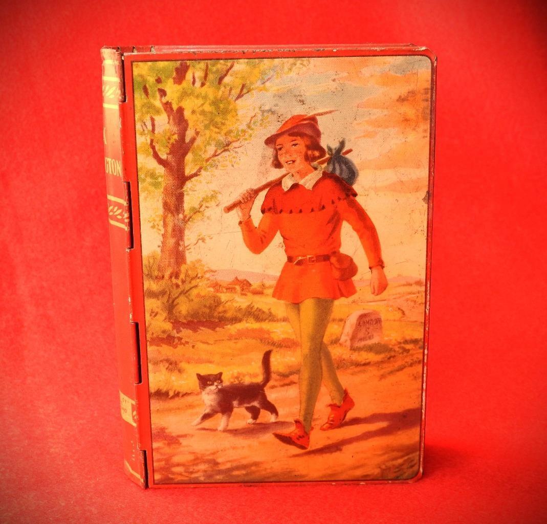 CHAD VALLEY 1950s TINPLATE BOOK SHAPE MONEY BOX \
