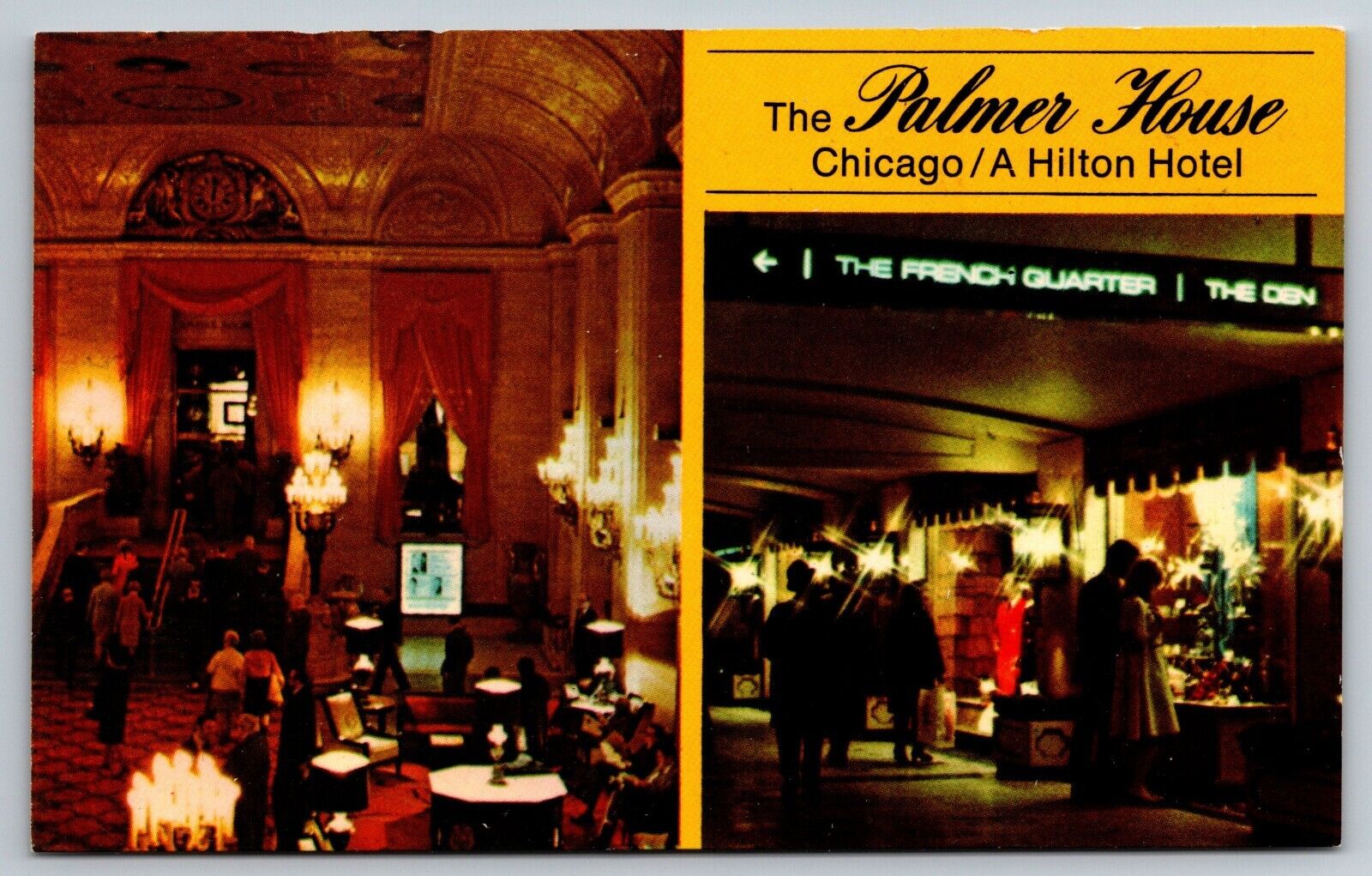 Potter Palmer House Hilton Hotel Chicago Illinois IL Lobby French Quarter Shops
