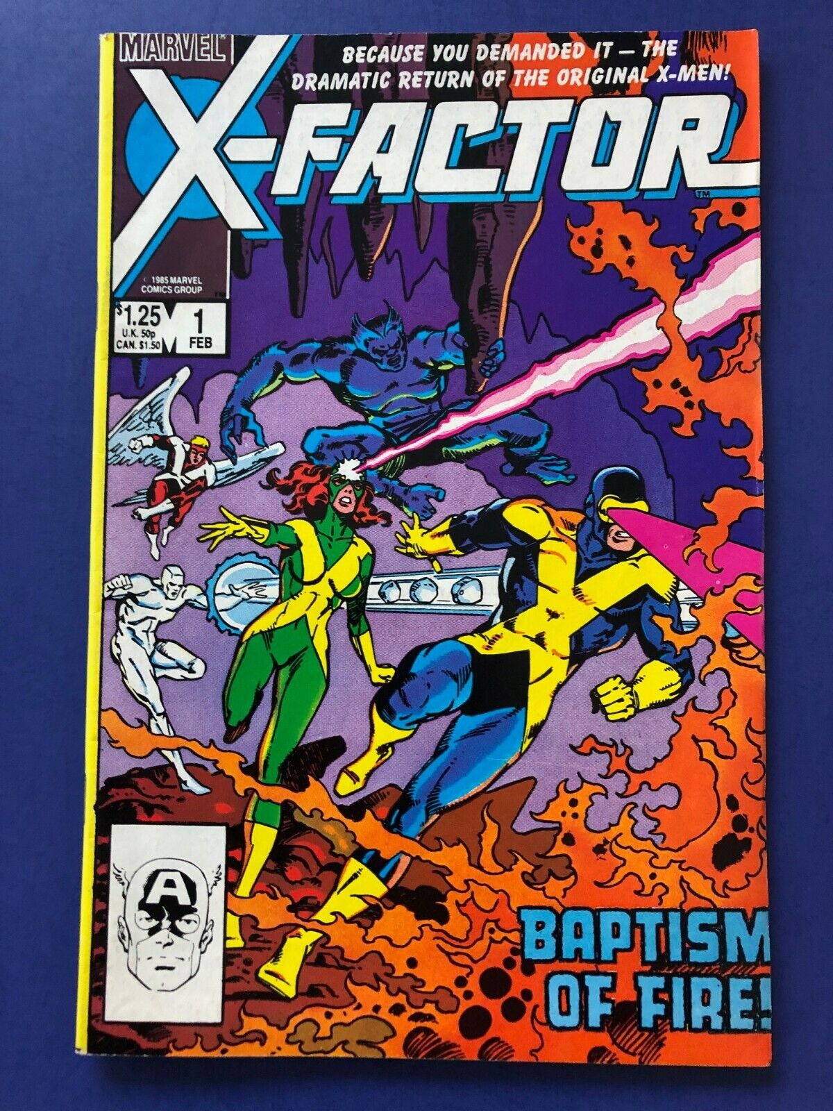 X-FACTOR #1 (1986) 1st App Firefist App Cable (as baby) Reform Original Team VF