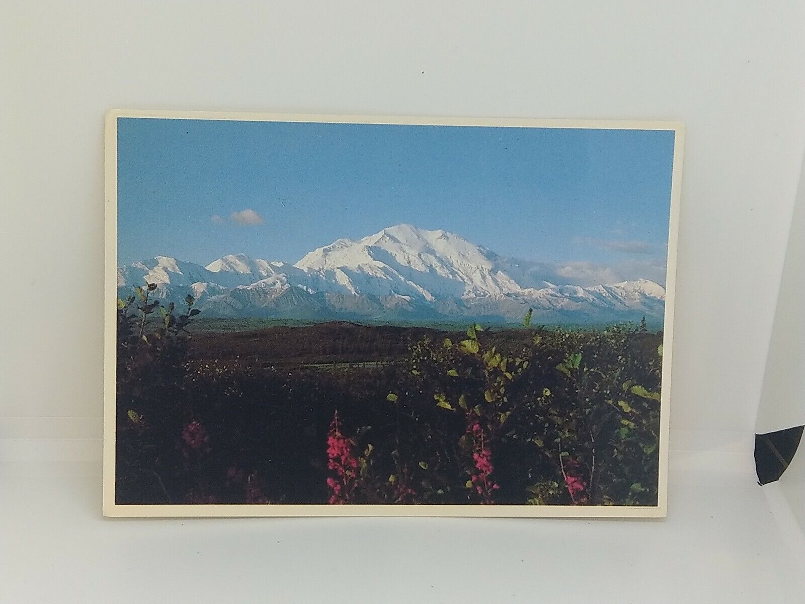 Vtg Alaska Imp Prints Mt. McKinley Tichnor # 4B-MCM Postcard Unused