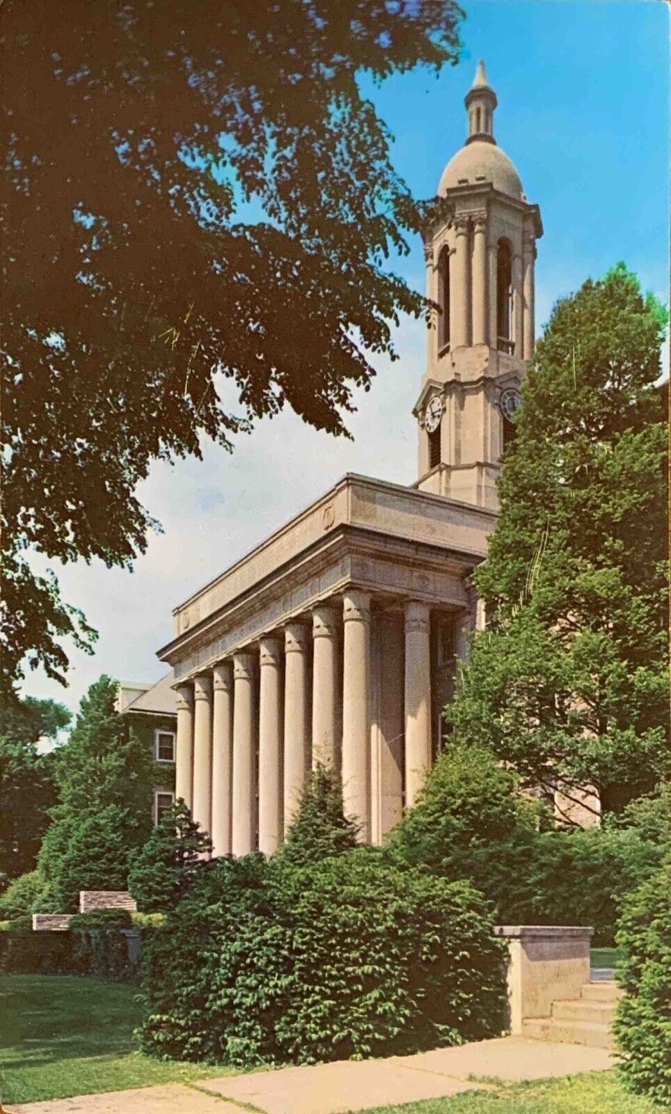 Old Main Pennsylvania State University School Campus Vintage Posted Postcard