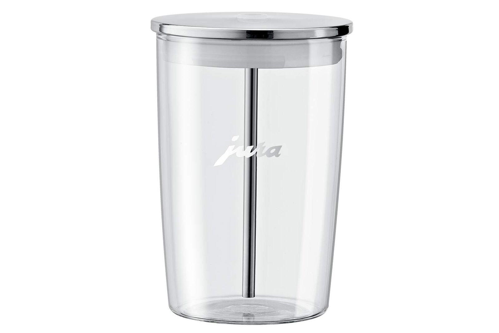 Glass Milk Container, 9.2 x 9.2 x 13.5 cm, Transparent