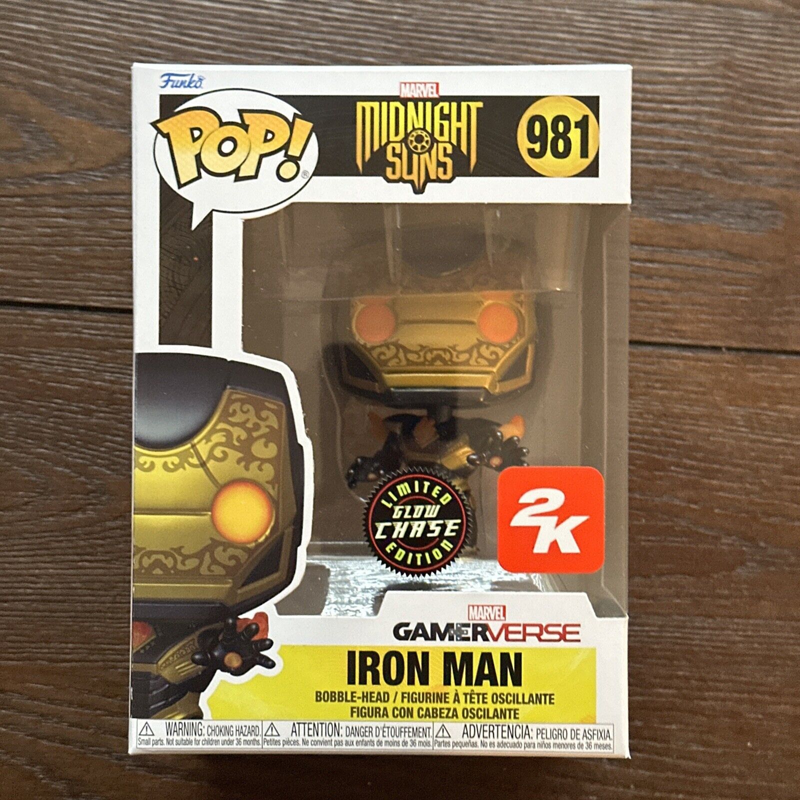 Funko POP Marvel MIDNIGHT SUNS: IRON MAN 2K #981 Limited glow  Chase edition