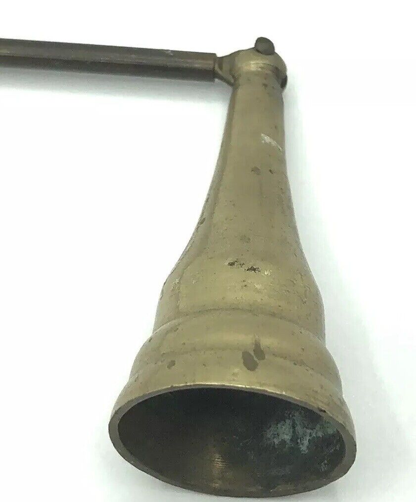 Vintage / Antique Heavy BRASS CANDLE SNUFFER Fun