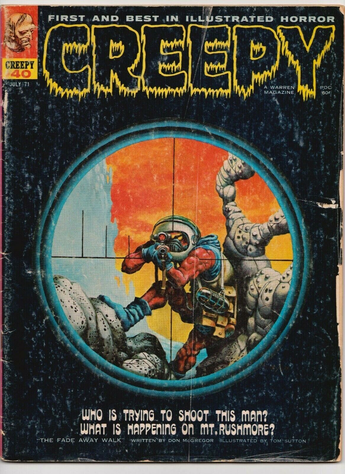 Creepy Magazine No. 40 July 1971 Illustrated Horror A Warren Magazine