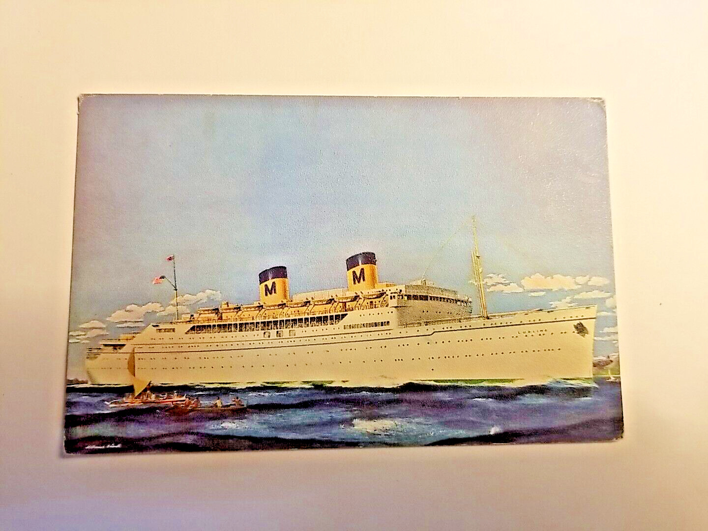 Postcard Vintage Steamship Matson Lines SS Lurline A51