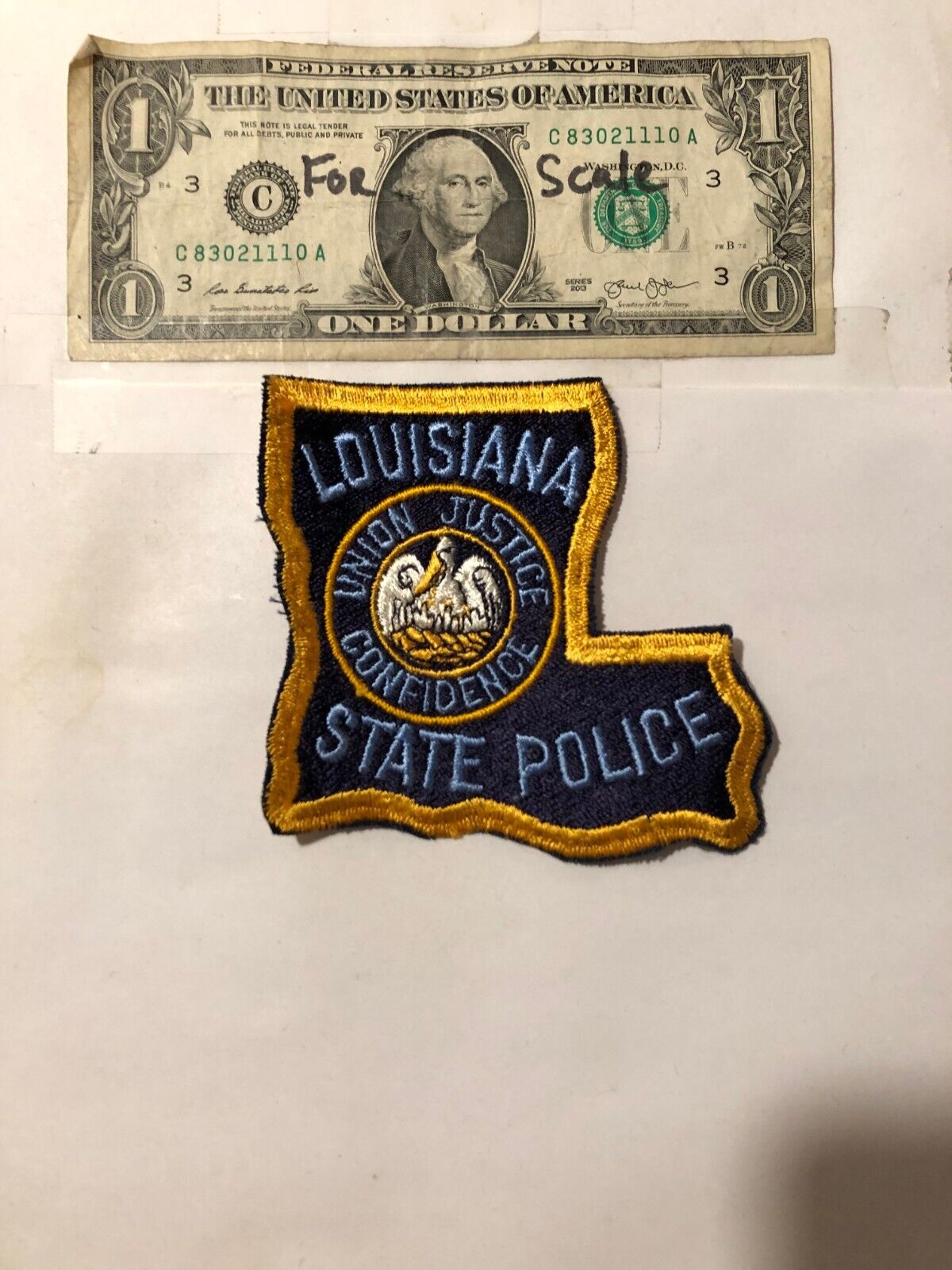 Louisiana State Police Patch Un-sewn great condition