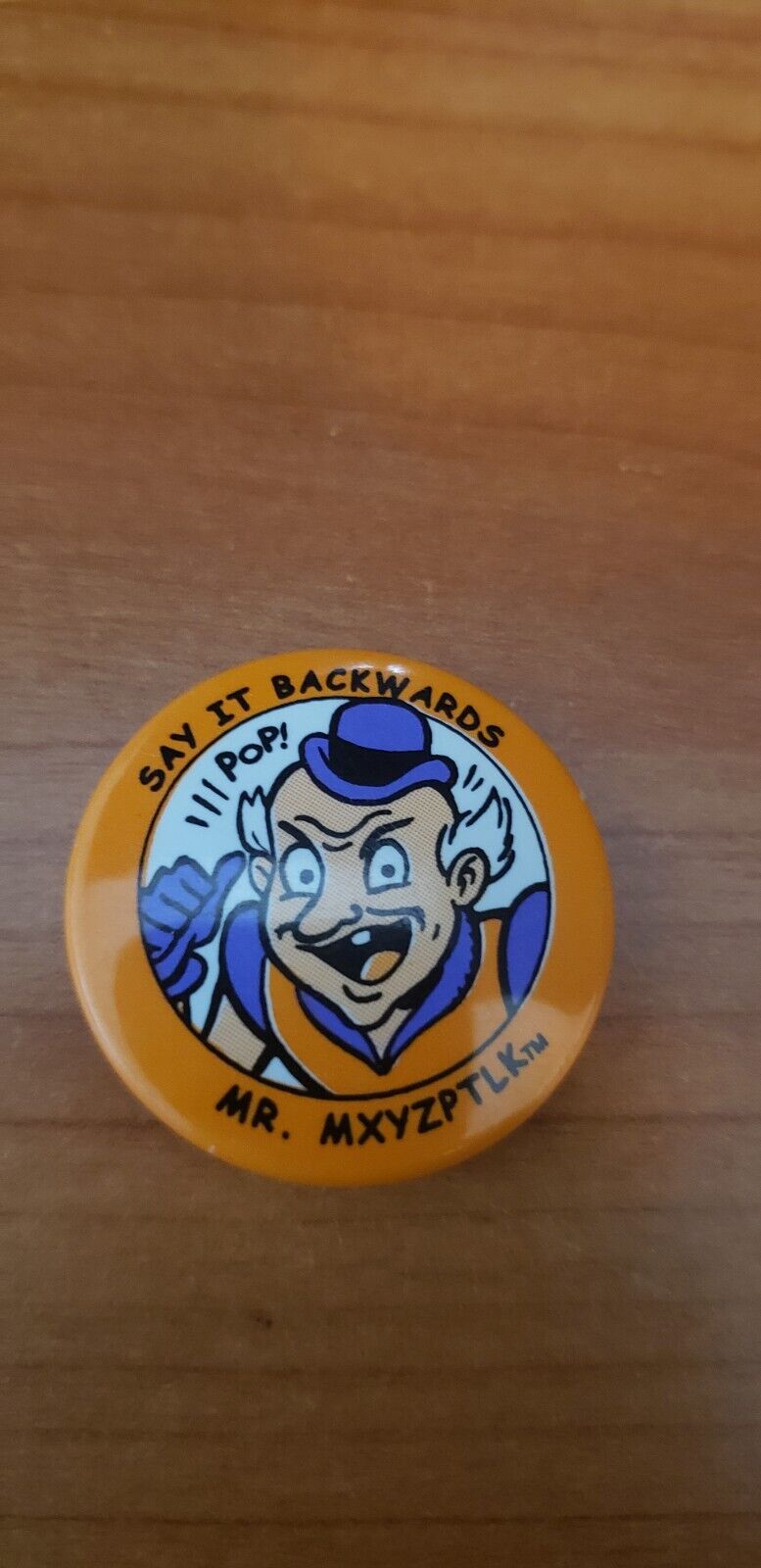 Mr Mxyzptlk Pin Back Button