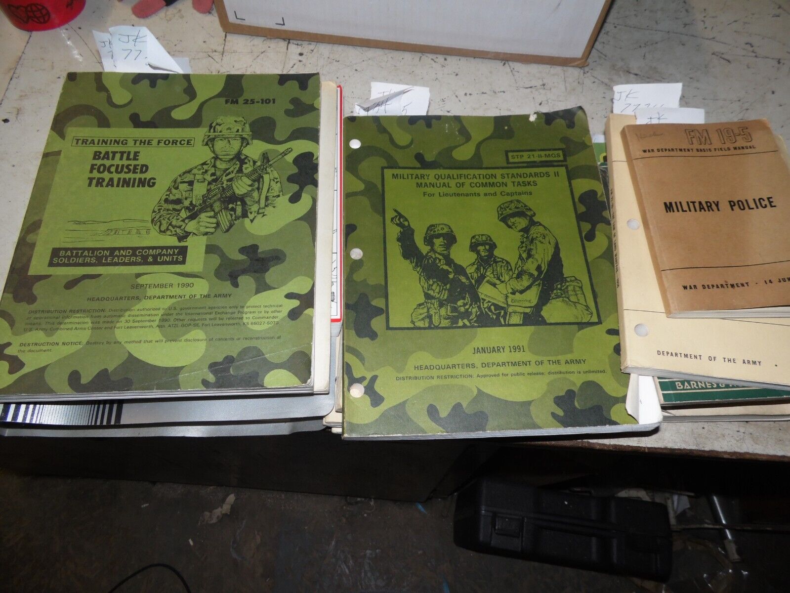 Lot of 16 Vintage Army Manuals and Books  Military Qualifications etc 40\'s 50\'s