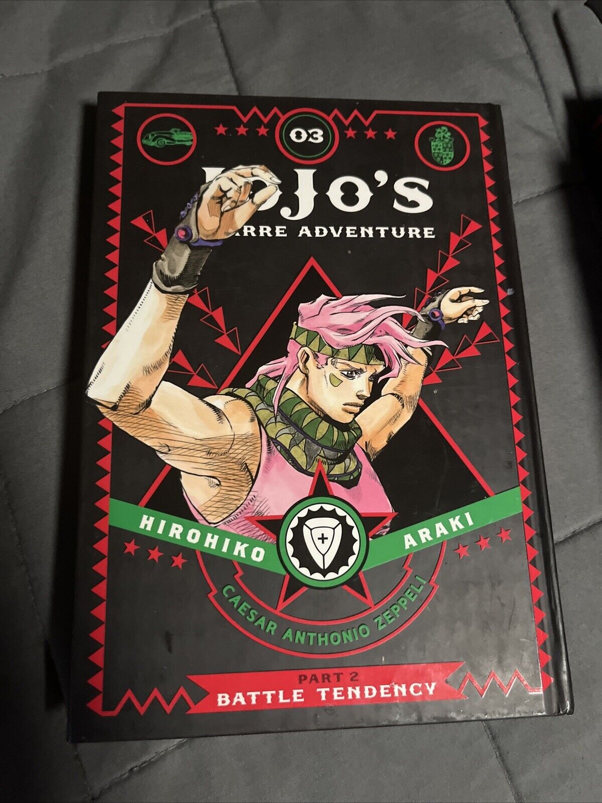 Jojo\'s Bizarre Adventure Part 2 Battle Tendency Vol. 3 Hardcover Manga
