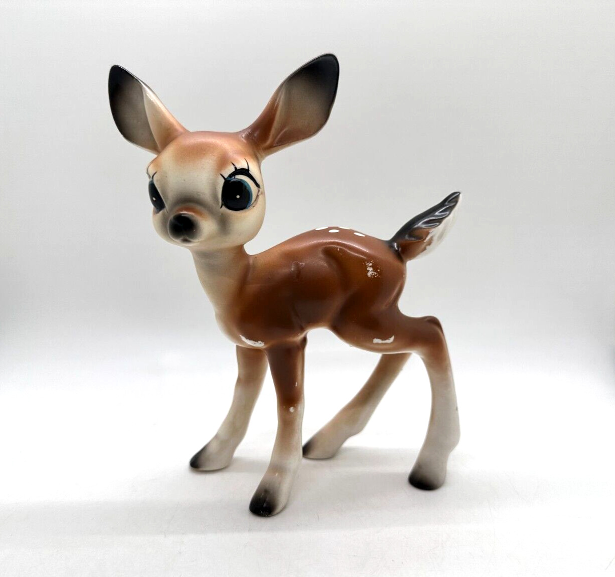 Vintage Anthropomorphic Deer Doe Deer Bambi Figure Big Eyes (READ)