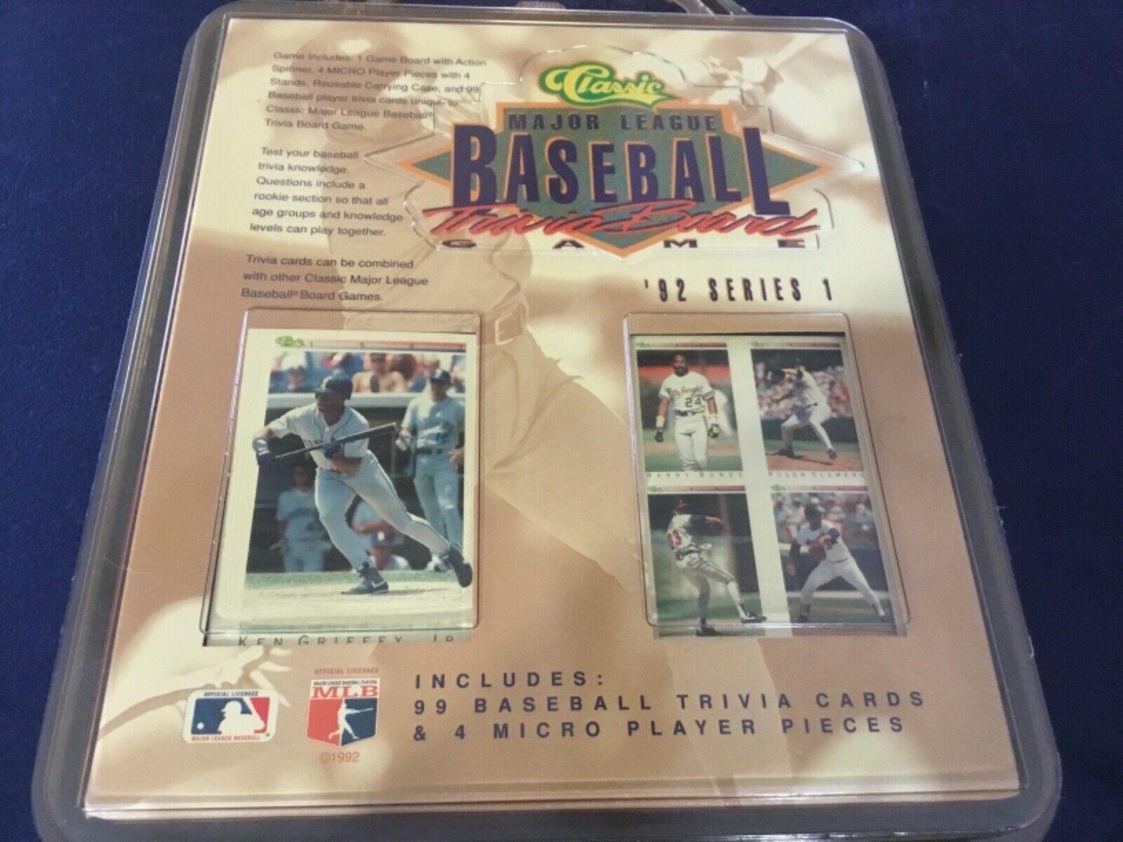 Classic Major League Baseball Board Game 92\' Series 1 