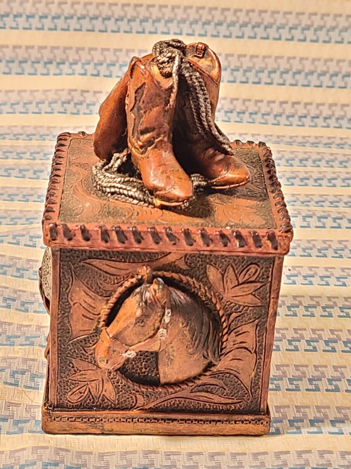 Figi Western Heritage Trinket Box 1997
