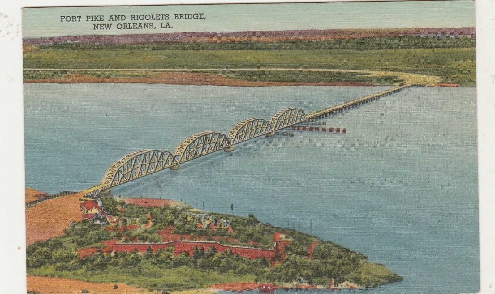 Fort Pike and Rigolet\'s Bridge- New Orleans-Louisiana-LA