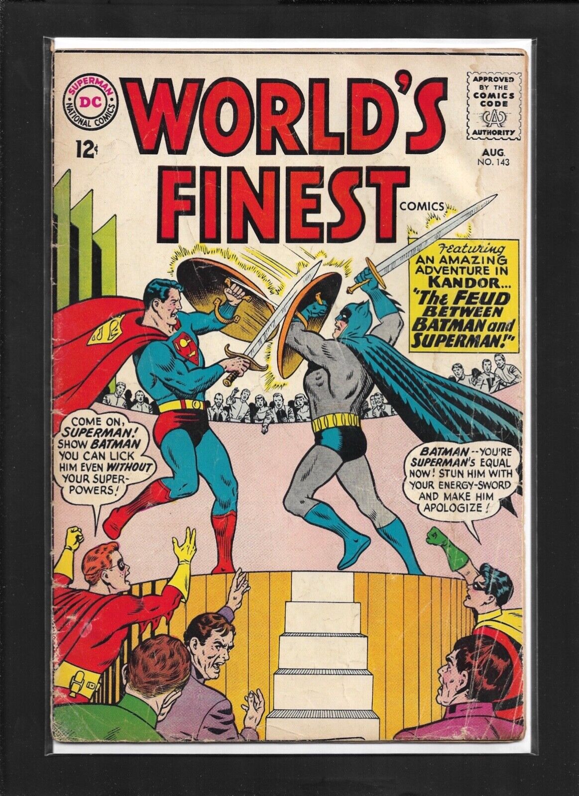 World's Finest Comics #143 (1964): Curt Swan Cover Art Silver Age DC Comics VG