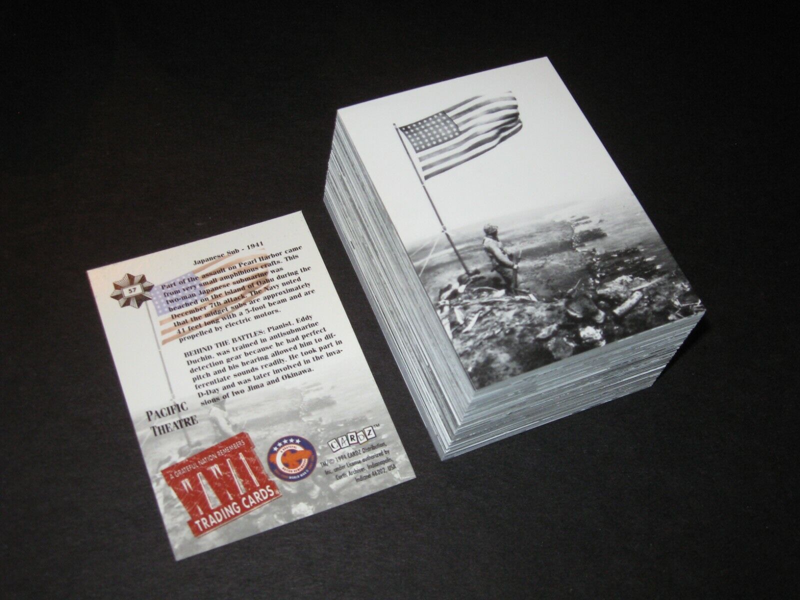 WORLD WAR II 2 1994 CARDZ COMPLETE 100 CARD SET
