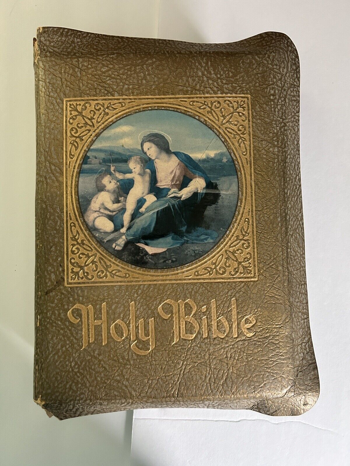 1953 Holy Bible Book The Family Rosary Commemorative Edition Marian Catholic