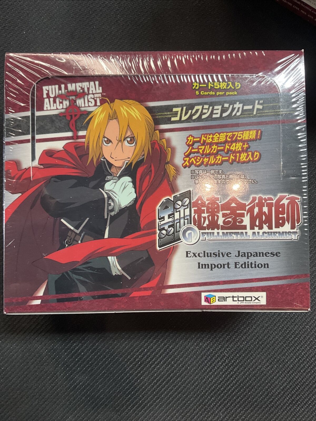 2004 Artbox FullMetal Alchemist sealed trading card box 24 pack Japanese Import