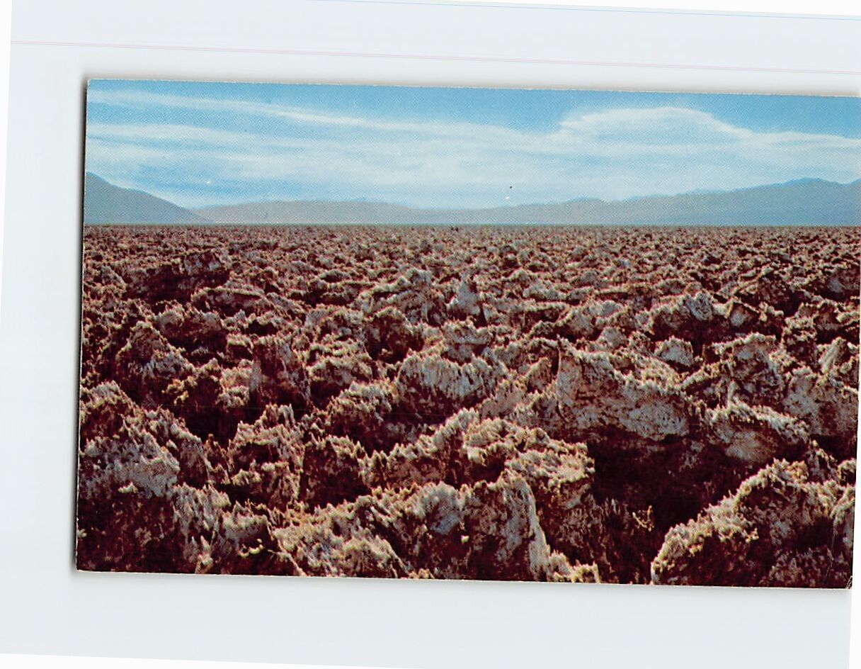 Postcard Devil's Golf Course Death Valley National Monument California USA