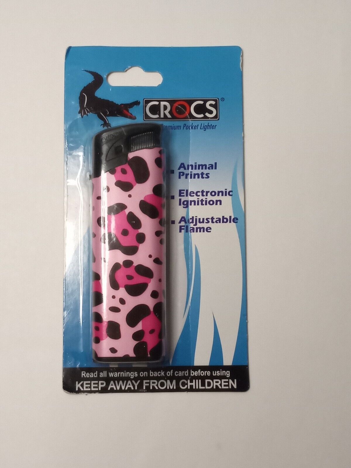 CROCS Premium Pocket Pink Leopard Animal Print  click Lighter 