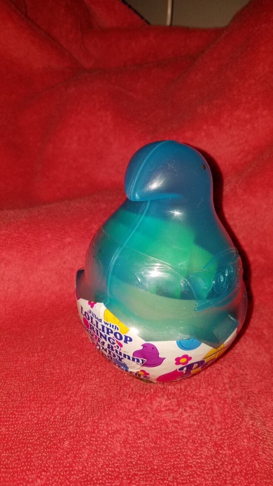 VTG 2007 Peeps Blue Snap Together Plastic Chick Filled w/ Candy/ Stickers New