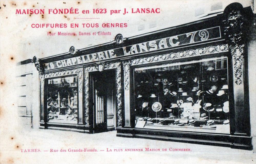 CPA 65 TARBES RUES DES GRANDS PITS TRADE J.LANSAC HAIRSTYLES OF ALL KINDS