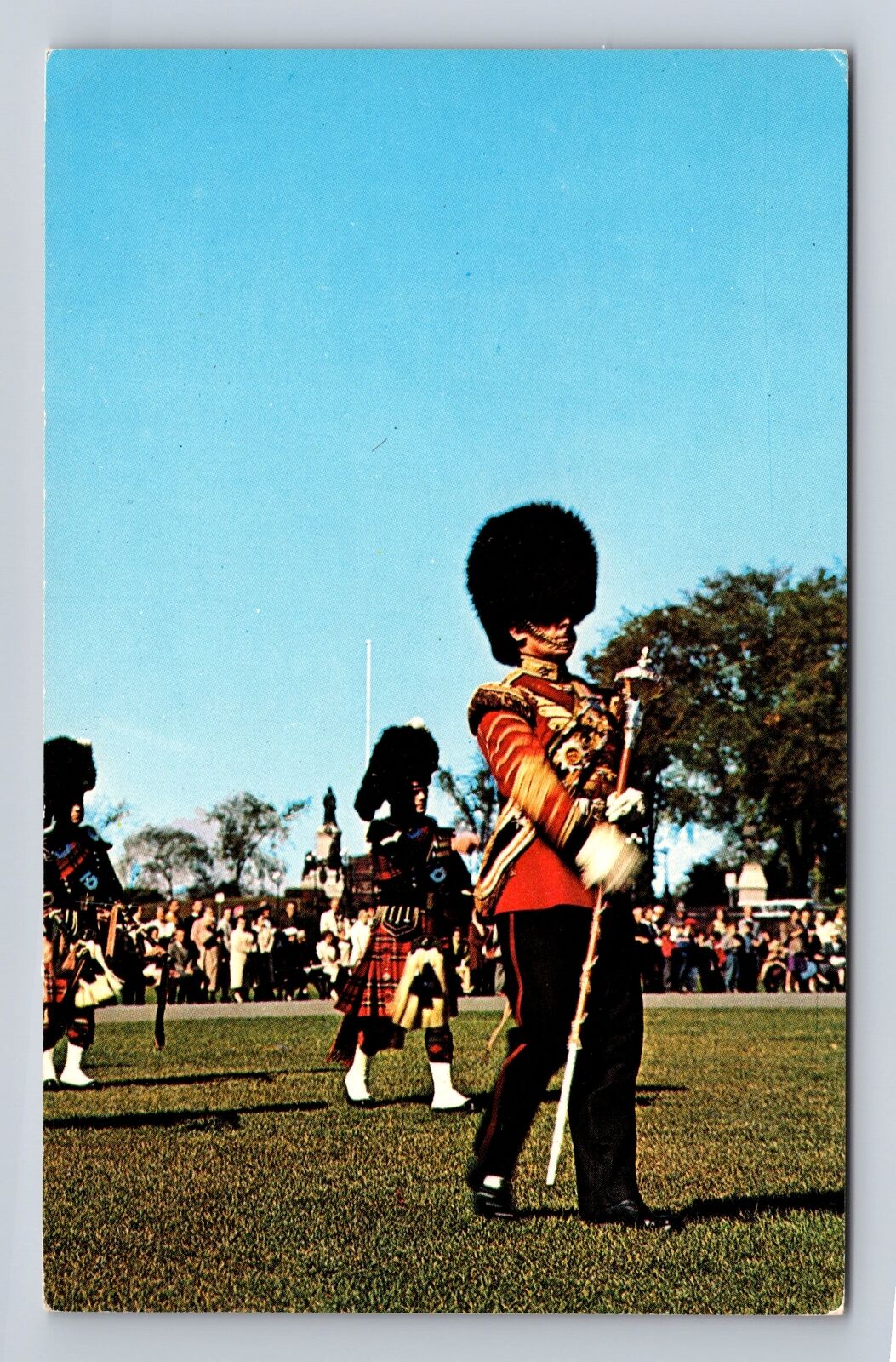 Ottawa Ontario-Canada, Changing of the Guards, Parliament Bldg, Vintage Postcard