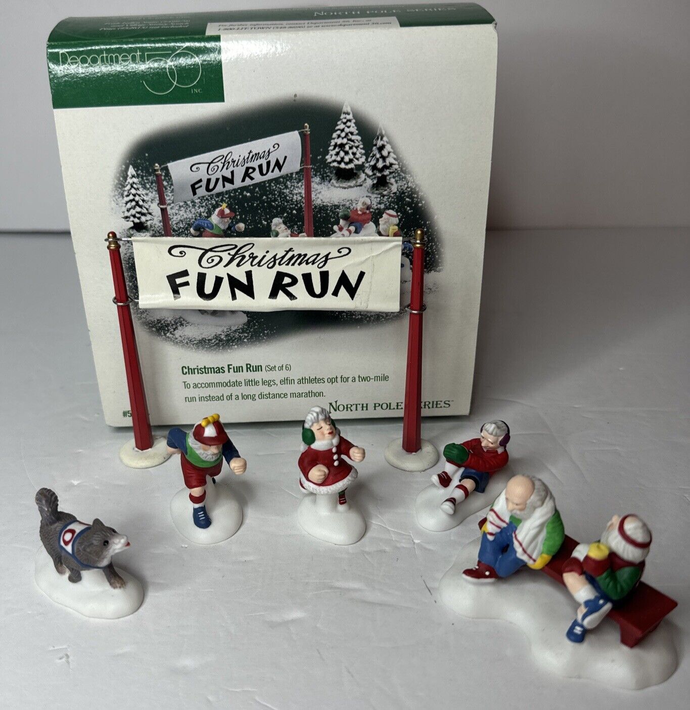 Dept 56 “Christmas Fun Run” #56434 North Pole Series Christmas Heritage Village