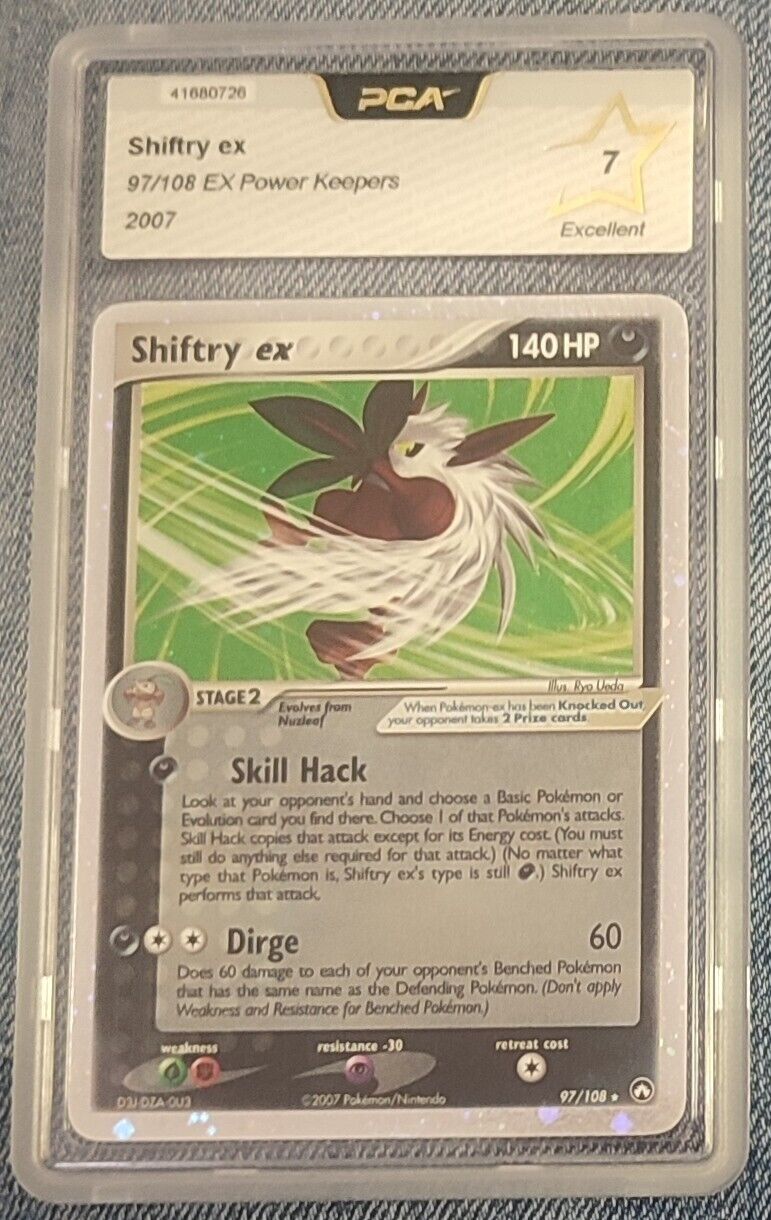 2007 PCA 7IN Pokemon Shiftry ex 97/108 Power Keepers Card