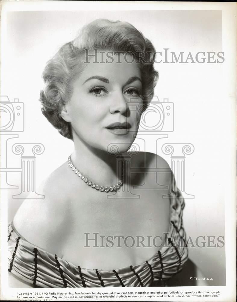 1951 Press Photo Actress Claire Trevor - hpp00680