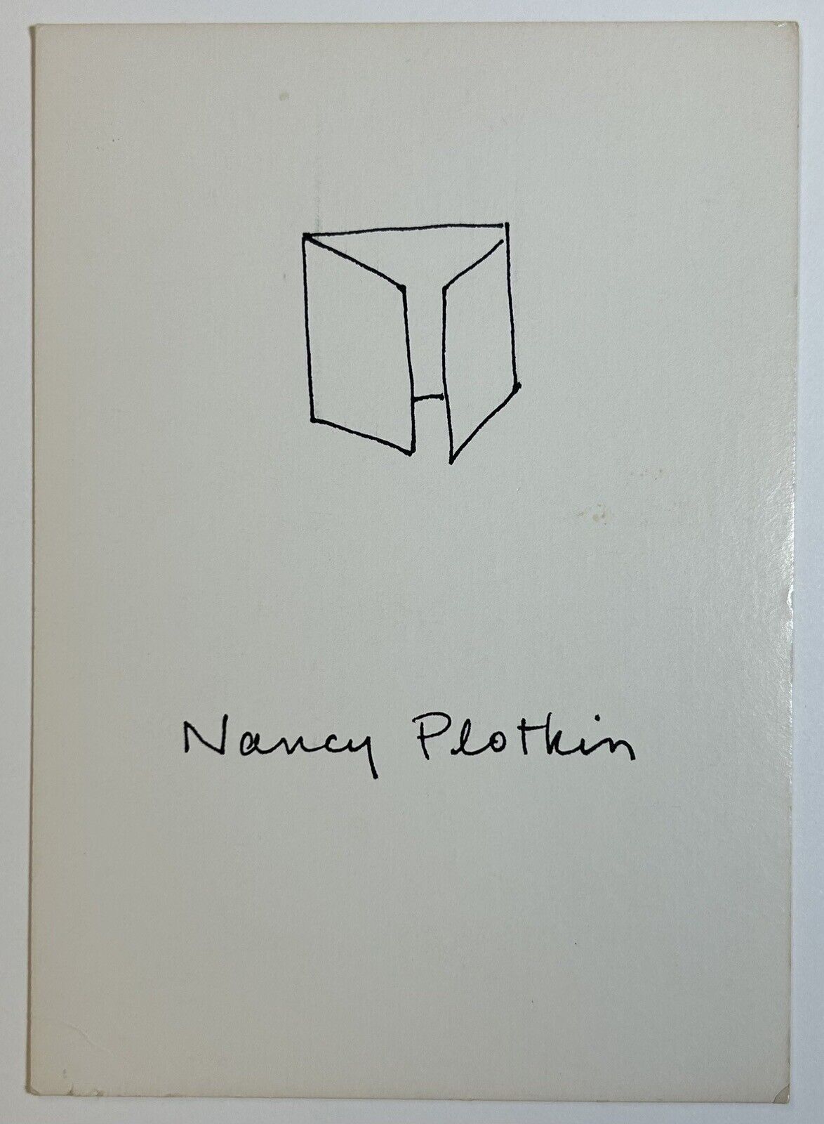 Nancy Plotkin New Work Gallery Invitation Postcard, Artemisia