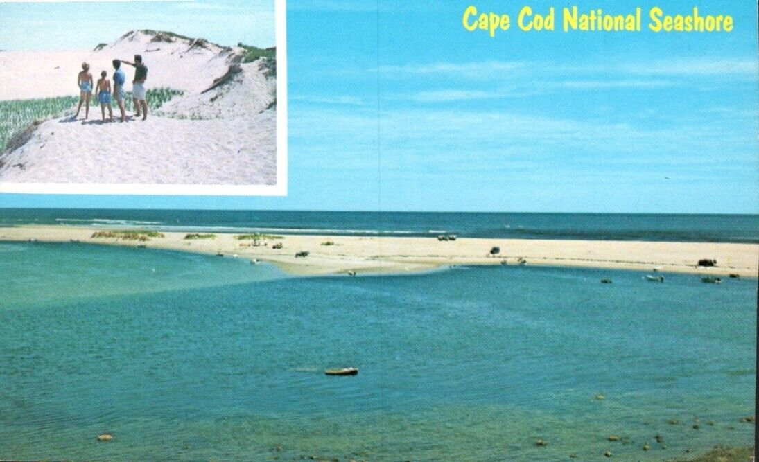 Postcard, Nauset Beach, Cape Cod National Seashore, Orleans, Massachusetts