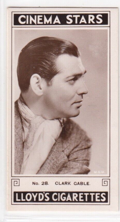 Vintage 1935 Richard Lloyd & Sons Movie Star Film Card CLARK GABLE