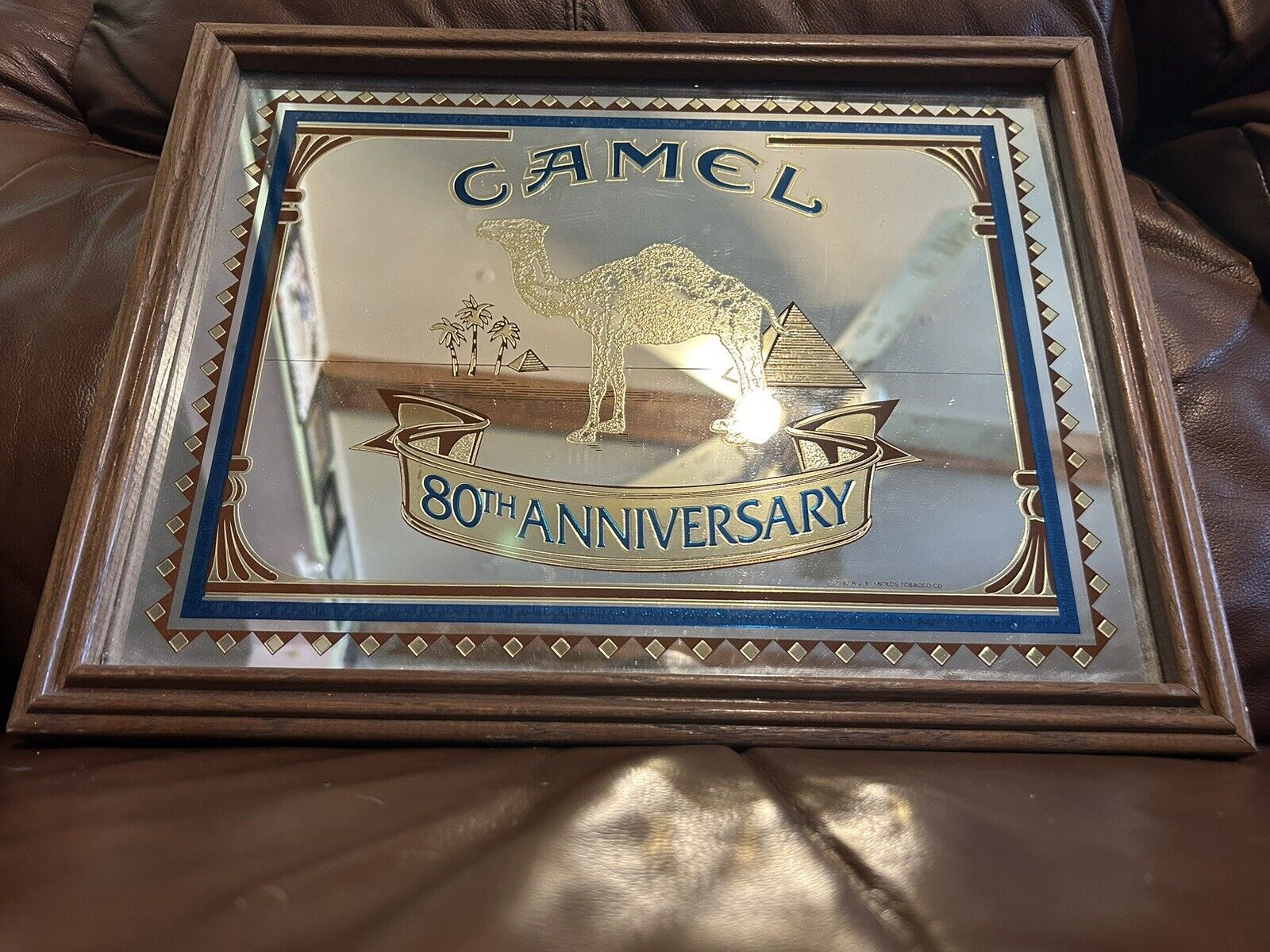 1992 CAMEL CIGARETTES 80TH ANNIVERSARY ADVERTISING  MIRROR SIGN 12