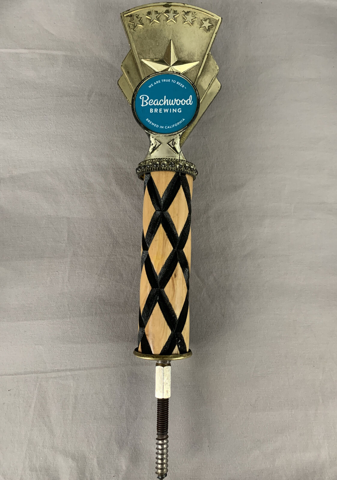 Rare Beachwood Brewing Co Company California Trophy Brewery Bar Beer Tap Handle