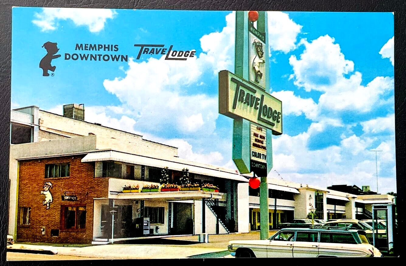 Memphis Tennessee Travelodge Motel Vintage Unused Photo Postcard Souvenir Card