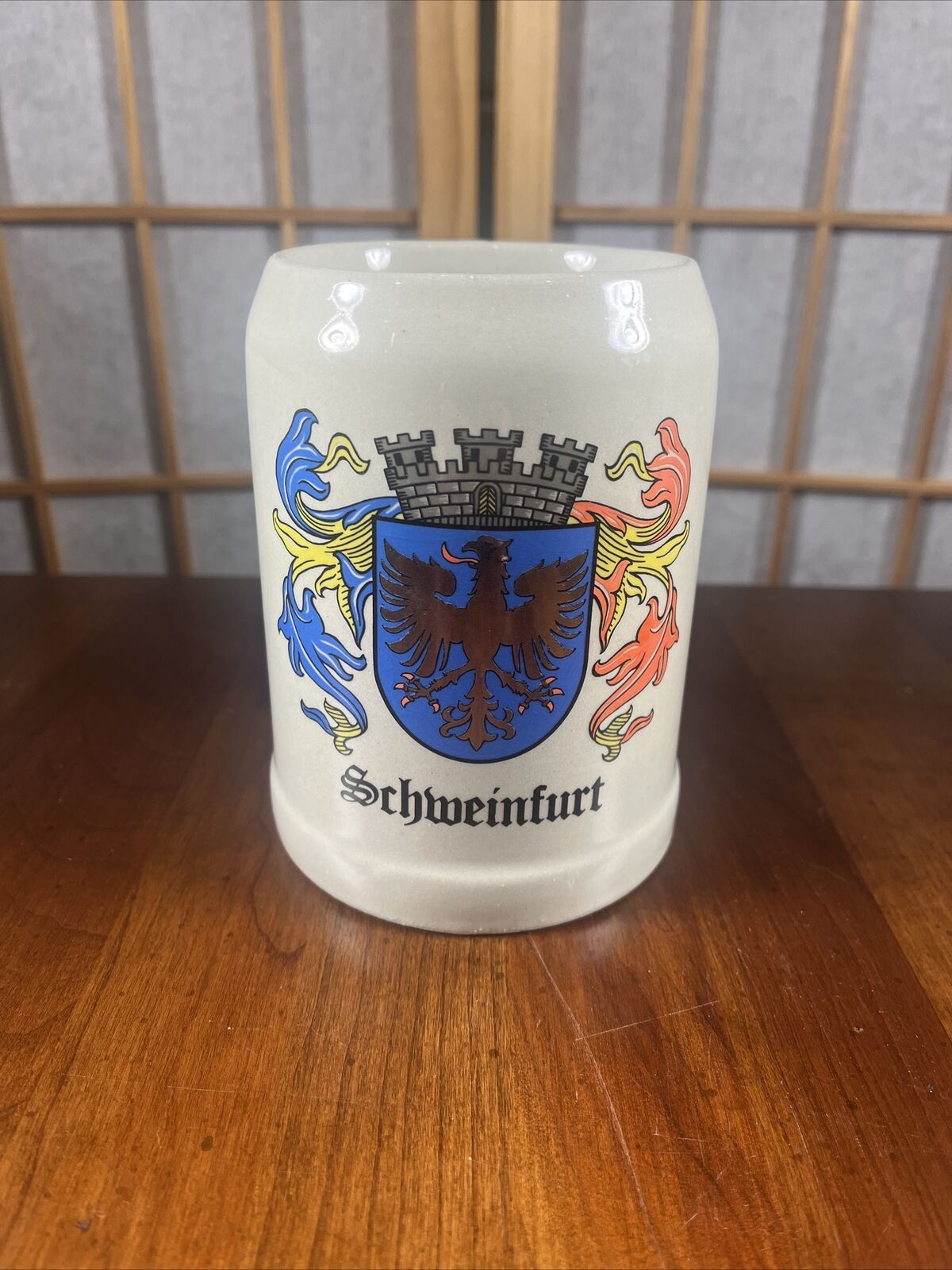 Vintage Schweinfurt Gerz 0 .5L Bier Stein Mug - Made in West Germany
