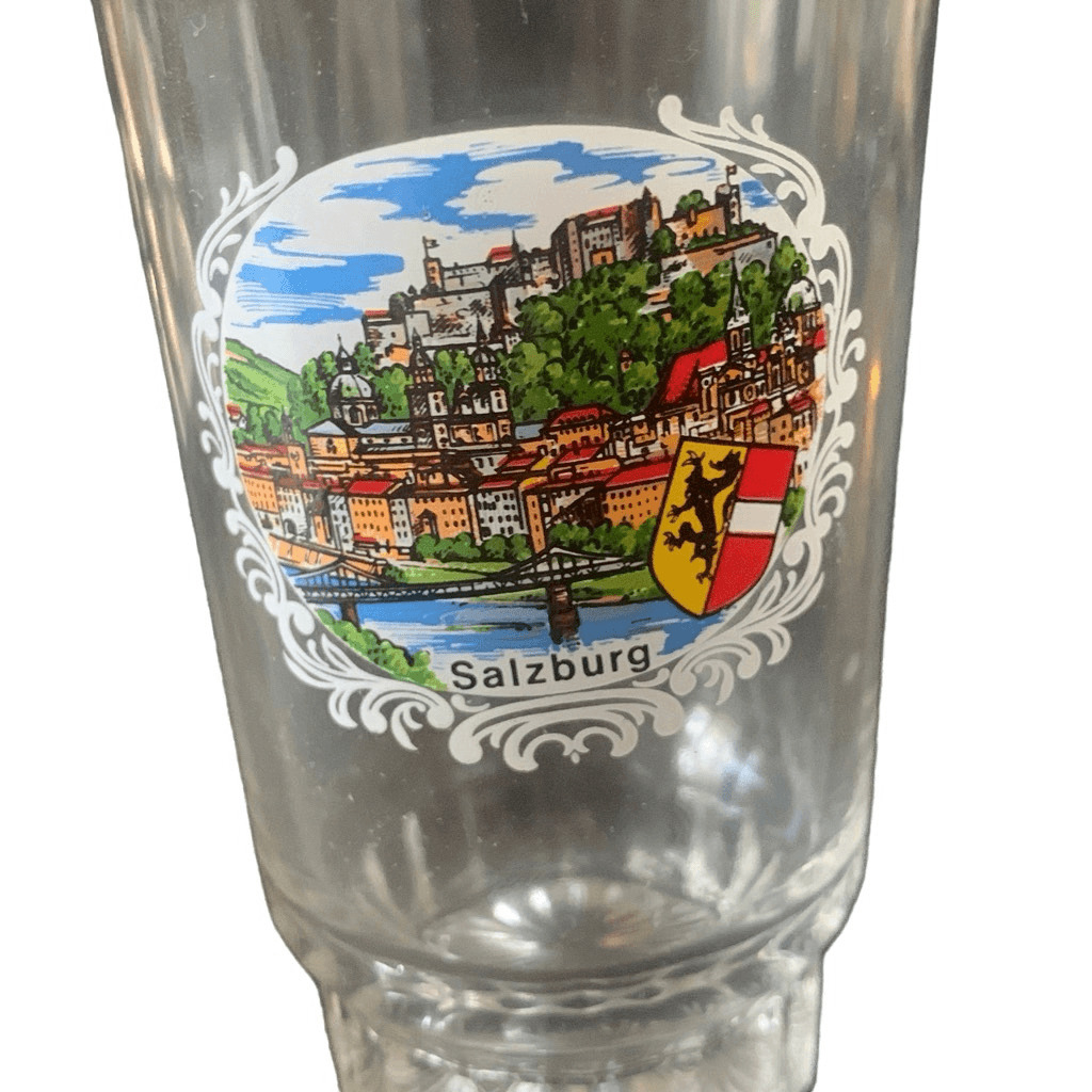 Vintage SALZBURG Austria Beer Glass - Perfect for Any Beer Lover