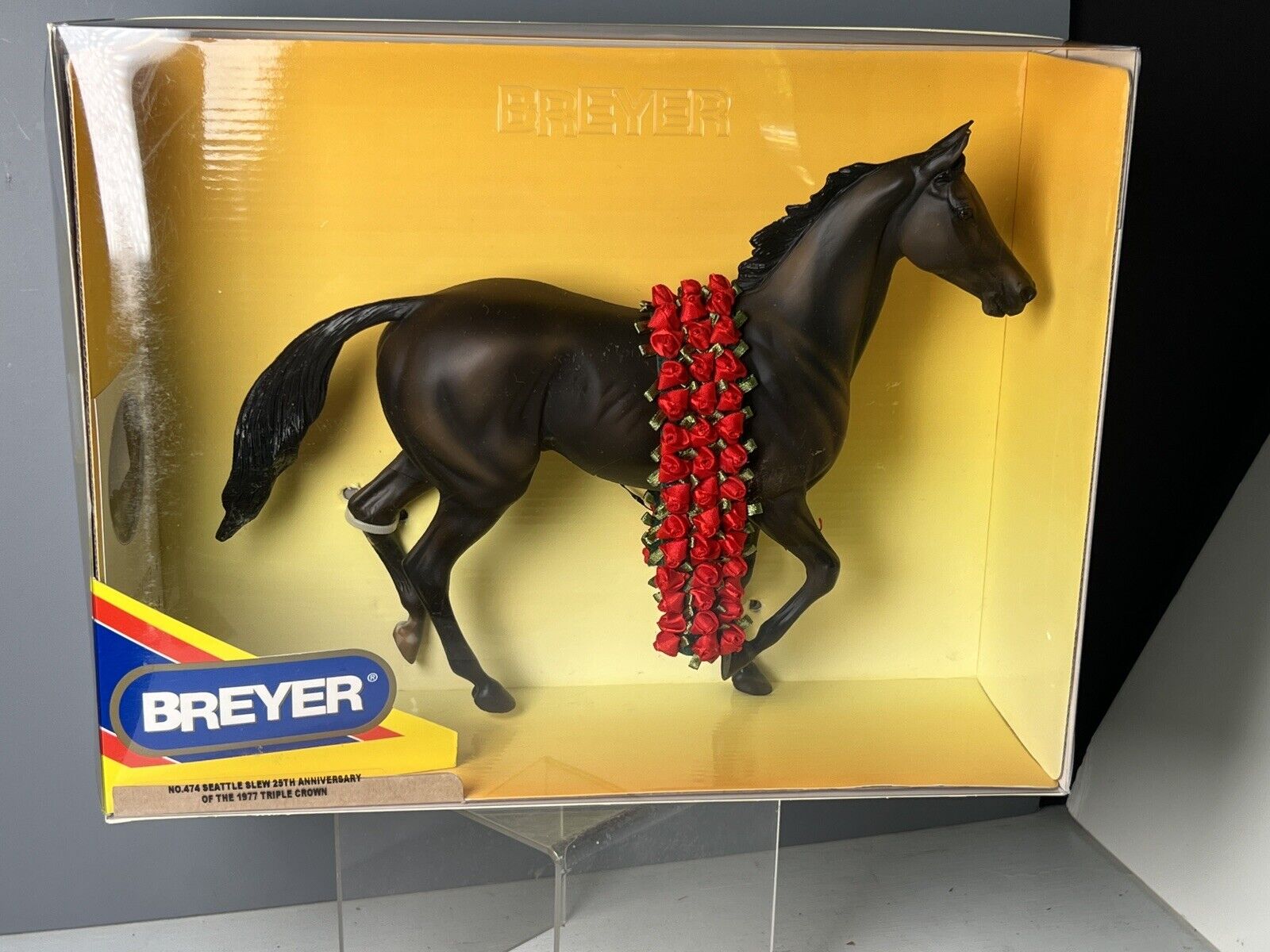 Breyer Horse Seattle Slew 25th Anniversary 1977 Triple Crown #474 Mint in Box