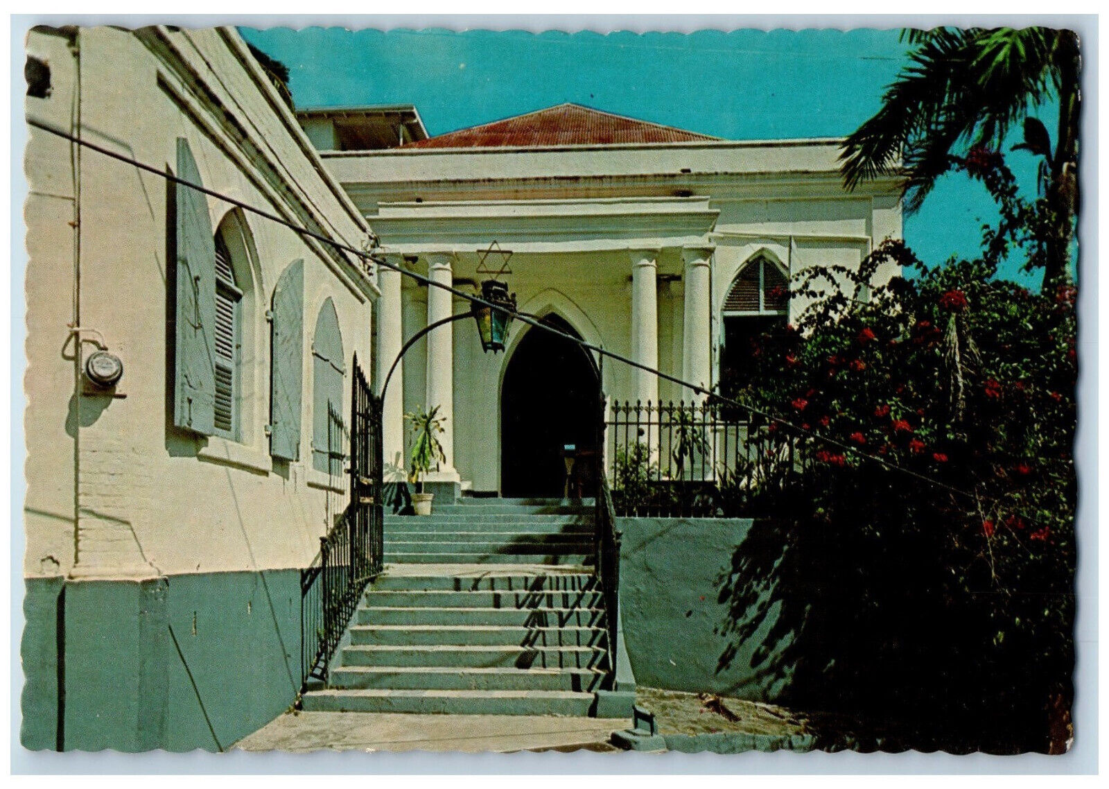U.S. Virgin Islands Postcard Saint Thomas Synagogue c1950\'s Unposted